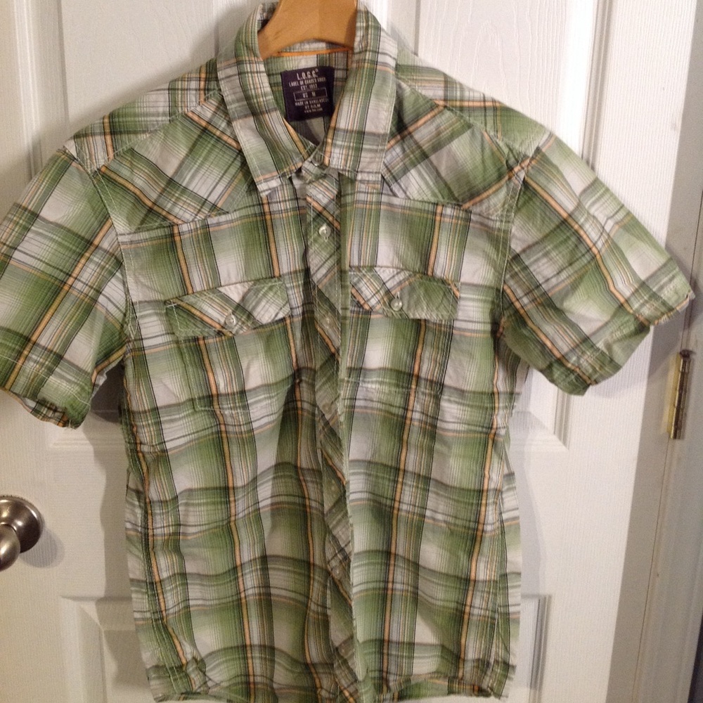 L.O.G.G. Short sleeve button down